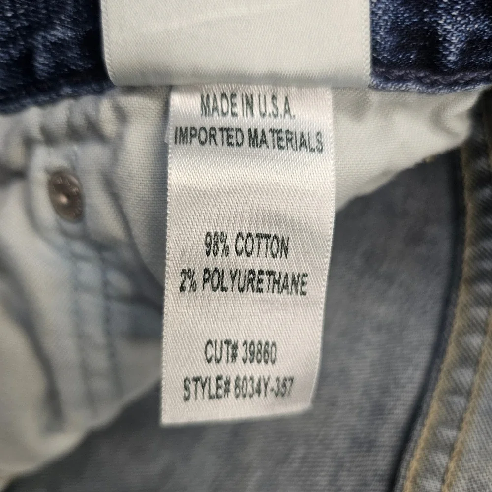 Citizens of Humanity Core Slim Straight Mens Blue Distressed Jeans Size 34